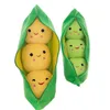 Bambole di peluche 25 cm Piselli di peluche per bambini carini riempiti di piante bambola giocattolo per bambini kawaii qualità cuscino a forma di pisello ragazzo ragazza regalo 231016