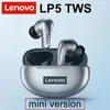 Lenovo LP5 Hifi Bluetooth 이어폰 IPX5 방수 방수 무선 이어 버드 듀얼 MIC LP40이있는 iPhone 13 Xiaomi 헤드폰 업그레이드