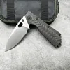 Strider SMF Taktisk vikkniv D2 Stål Kolfiber+Titanhantering Militär Taktisk redskap utomhus överlevnad EDC Combat Defense Pocket Camping Jaking Knives