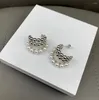 Stud Earrings Famous Brands 2023 Trend Earings For Women Pearl Half Wheel Gift Fashion