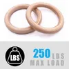 Gymnastic Rings 1 Pair Pull Up Handles Gymnastics Rings with Hanging Straps Carabiner For Home Gym Strength Training Full Body Workout Crossfit 231012