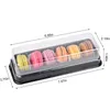 Gift Wrap Box Boxes Mini Container Cake Trays Candy Macarons Plastic Macaron Chocolate Packaging Clear Favor Cookie Party Snack