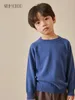 Pullover Sumcico Autumn/Winter Children "S 100 ٪ Cashmere Sweater Pullover Long Sleeve O-Neck Kids Warm Soft Cashmere Sweater Age2-15y 231016