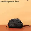 Bottegassvenetas Bags Pouch Clutch Bag Womens 2023 New Woven Cloud Soft and Advanced Feel Crossbody Buresile Funine Leather Small Dumplings