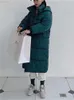 Trenchs de femmes manteaux longs parkas pour femmes automne hiver 2023 mode coréenne solide épaissir vestes chaudes dames y2k à capuche décontractée