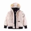 Abiti firmati di alta qualità Canada G01 Chilliwack Parka Cappotto da uomo Piumino da donna Piumini d'anatra bianchi Lupo Vera pelliccia Parka Giacche invernali calde con distintivo