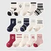 Skarpetki dla dzieci 5 Pairs/Lot Baby Girl Socks Autumn Spring Dziecięce Socki dla Dziewcząt chłopcy Bawełniane kreskówki Skarpetki 0-5years 231016