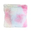 Pillow Cover Color Tie Dye Plush Pouf Case House Decoration For Bedroom Soft Chair Sofa Fundas De Cojines 43 X