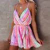 Casual Dresses Women's Slip Sleeveless Fashion Summer Sexy Boho Suspender Fold Gradient Backless Dress Beach Sun Dressescasua234G