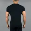 T-shirts hommes hommes T-shirt Fitness Bodybuilding T-shirts Gyms Alphalete Tees Tops Mode Tshirt Homme Vêtements de haute qualité C275K