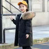 Manteau d'hiver en coton épais pour filles, Parka à capuche en fausse fourrure pour enfants de 4 à 14 ans, garde au chaud