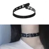 Gargantilha harajuku chocker sexy muitos buracos bonito rosa preto goth punk legal gargantilhas colar gótico para mulheres hip hop bondage cosplay