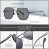 Solglasögon Clloio Fashion Aluminium Pochromic Men Kvinnor Polariserade solglasögon Kameleon Anti-Glaskörning