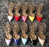 Woman Shoe Lady's Pointed Toe high heeled designer shoe chains sandals designer formal fashion ladies summer classic wedding party resort top design Size 35-43