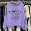 Young Thug Sp5der Design Sweat à capuche pour hommes Motif de lettre d'araignée Sweat-shirt décontracté Pull à capuche en vrac Rue Femmes Top Pantalon d'automne Si BWZ9