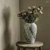 Vasi Bonsai Ikebana Interno Vaso di fiori Stampo da pavimento in ceramica Erba secca Porcellana Lusso Vaso Per Fiori Decorazione casa YX50VS