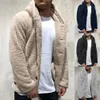 Cappotto da uomo in pelle finta inverno caldo uomo spesso felpe con cappuccio top soffice pile giacca con cappuccio in pelliccia capispalla maniche lunghe cardigan felpe 2021 231016