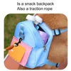 Dog Apparel Pet Snack Bag Wear Resistant Dogs Backpack With Traction Rope Pets Carrier Accessories