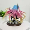 Juguetes para los dedos Juguetes para los dedos 16 cm No Game No Life Figura de anime Shiro Stephanie Dola Figura de acción Shiro Jibril Fairy Shampoo Figura para adultos Modelo Muñeca Juguetes