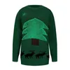 Kobiety swetry jesienne zimowy sweter świąteczny 2023 rok drzewa płatek śniegu Jacquard Crew Neck Knittwear pullover swobodny długi rękaw