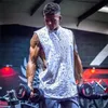 قطع قطنية جديدة مقطوعة من القمصان بلا أكمام كمال الأجسام Stringer Tank Top Men Fitness Mens Singlet Workout Gym Clothing Setting T20292E