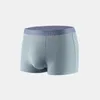 Cuecas 1 pc para homens alta elástica listrada boxer briefs roupa interior de algodão cintura respirável calcinha anti-bacteriana macia