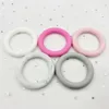 Beißringe Spielzeug 10 Stück 65 mm Baby Silikon Beißring Kreis Perlen mit Loch DIY Halskette Babi Spielzeug Kauzähne Spielzeug Kinder Geschenk 231016