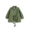 재킷 소녀 패션 트렌치 코트 가을 한국 바람 바람림 선반 외부 봄 2023 작은 유아 의류 아이 베이비 재킷 231016
