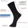 Herrensocken Emilback 5 PRS/Lot Herren Business Kleid Dunkelgrau Arbeit Lang Bambus Hohe Qualität Sehr weich Antibakteriell Große Größe AtmungsaktivL231016