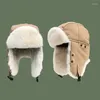 Береты, зимняя шапка, ветрозащитная шапка для катания на велосипеде, лыжах, зимние шапки, теплый бомбер-ушанка для мужчин и женщин, ушанка для
