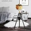 Golvlampor American Industrial Loft Retro Vintage Golvlampa Led Industrial Stative Searchlight Creative Living Room Decor Home Luminaire Q231016