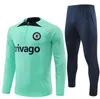 2023 2024 Chándal ZIYECH CFC Traje de entrenamiento Chándales de fútbol 23 24 JORGINHO Half Zip Chándal Conjunto de fútbol Survetement