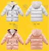 Kurtki dla chłopców Dziewczęta długa jesień zima zagęszcza ciepłe bawełniane ubrania duże dzieci w stylu mody z kapturem płaszcz z kapturem 410 lat 231016