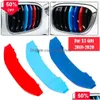 3st Car Racing Front Grille Trim Strips för X3 G01 - M Power Performance Grill Accessories Drop Delivery