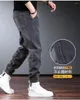 Men's Pants Corduroy Color Block Patchwork Streetwear Cargo Hip Hop Sports Male Joggers Harem Pant Cotton Trous