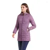 Damen-Trenchcoats, langer, warmer Parka für Damen, ultraleicht, gepolstert, Pufferjacke, Mantel mit abnehmbarer Kapuze, leichte Oberbekleidung