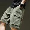 Mäns shorts Men last Löst typ stretchig midja rakt vikta kant mjukt tyg tonåring plagg