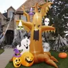 Giocattoli di Halloween 8Ft Scary Halloween Gonfiabile Albero Morto con Fantasma Zucche Tombstone Decorazione Esterna con Luce a Led Prato Festa Giocattoli Impermeabili 231016