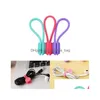 Overige Home Storage Organisatie Magnetische Twist Ties Sile Holder Clips Cord Wrap Sterke Holding Stuff S Organizer Voor Office Drop D Dhpef