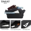 Evening Bags TINYAT Men's Waist Bag Pack Phone Purse Money Travel Large Women Belt Bag Pouch Waterproof Shoulder Black Fanny Pack Bum Bag 231016