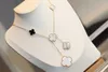 Clover locket Necklace Highly Quality Choker chains Designer Jewelry 18K Plated gold girls Gift Christmas Valentine's Day Gift
