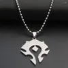 Anhänger Halsketten 1 Edelstahl World Tribal Game Anime Logo Charm Halskette Zeichen Symbol Spieler Geschenk Schmuck