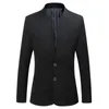 Ternos masculinos estilo chinês mandarim gola negócios casual casamento fino ajuste blazer masculino terno jaqueta casaco masculino 3xl