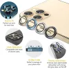 3D volledige dekking lensbescherming voor iPhone13 12 11 Pro Max camerabeschermer gehard glas metalen ring cover beschermkap met retail 12 LL