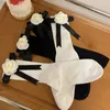 Women Socks Spring Summer Calf Lolitas Ankle Sweet 3D Flower Bowknot Ribbon Middle Tube Drop