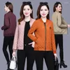 Women's Jackets 2023 Autumn Thin Coat V-neck Quilted Jacket Middle Aged Women Cross Over Warm Female