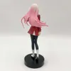 Vingerspeelgoed 18 cm Darling in the Franxx Zero Two Anime Girl Figure Pop Up Parade Zero Two 02 Action Figure Volwassen verzamelmodel Popspeelgoed