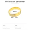 Stainless Steel Lover Bracelet 18K Gold Plated INS Trendy Fashion Geometric Buckle High Polished Bounce Bangle Couple Wristband Cuff Jewelry Men Women Hip Hop Gift