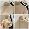 Kadın Sweaters Peluş Düzenli Kış Yavurucu Sweater Sıcak İnce Uzun Kollu Formalar Üstler Kalın Yumuşak Örme Jumper Koreli Kadınlar Basic Pullover 231016