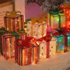 Decorazioni natalizie Luci natalizie Confezione regalo Regali festivi con fiocchi per interni ed esterni